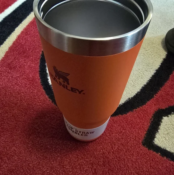 Stanley Vibrant Orange Mug with Purple Lid 'Brand New' NWOT - Picture 5 of 6